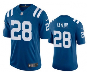 Men's Indianapolis Colts #28 Jonathan Taylor Royal Blue 2020 Vapor Untouchable Stitched NFL Nike Limited Jersey