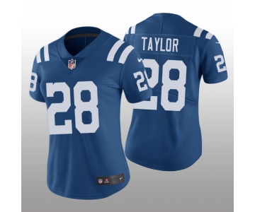 Women's Indianapolis Colts #28 Jonathan Taylor Royal Color Rush Limited Nike Jersey