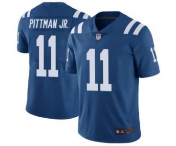 Men's Indianapolis Colts #11 Michael Pittman Jr. Royal Limited Color Rush Vapor Untouchable Limited Stitched Jersey