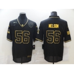 Men's Indianapolis Colts #56 Quenton Nelson Black Gold 2020 Salute To Service Stitched NFL Nike Limited Jersey