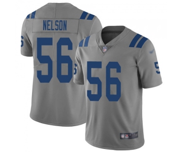 Nike Colts #56 Quenton Nelson Gray Men's Stitched NFL Limited Inverted Legend Jersey