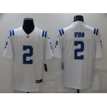 Men's Indianapolis Colts #2 Matt Ryan White Stitched Jersey