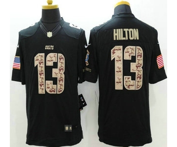 Indianapolis Colts #13 T.Y. Hilton Nike Salute to Service Nike Black Limited Jersey