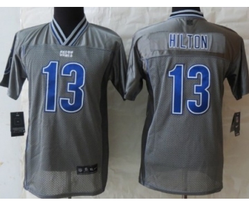 Nike Indianapolis Colts #13 T.Y. Hilton 2013 Gray Vapor Kids Jersey