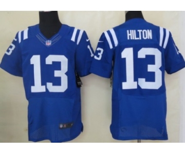 Nike Indianapolis Colts #13 T.Y. Hilton Blue Elite Jersey