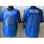 Nike Indianapolis Colts #13 T.Y. Hilton Drift Fashion Blue Elite Jersey