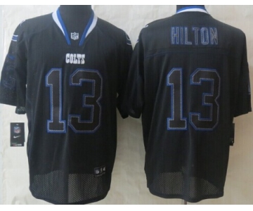 Nike Indianapolis Colts #13 T.Y. Hilton Lights Out Black Elite Jersey