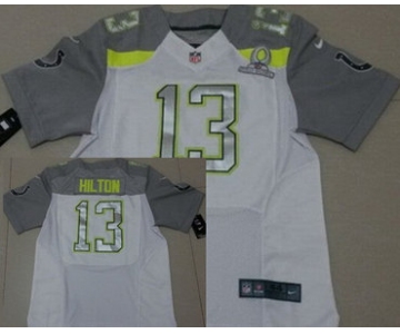 Nike Team Carter #13 T.Y. Hilton 2015 Pro Bowl White Elite Jersey