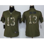Women's Indianapolis Colts #13 T.Y. Hilton Green Salute to Service NFL Nike Limited Jersey