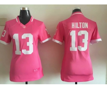 Women's Indianapolis Colts #13 T.Y. Hilton Pink Bubble Gum 2015 NFL Jersey