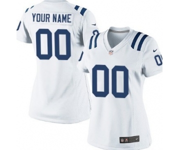 Women's Nike Indianapolis Colts Customized White Limited Jersey