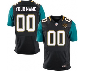 Men's Nike Jacksonville Jaguars Customized 2013 Black Elite Jersey