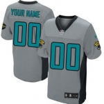 Men's Nike Jacksonville Jaguars Customized Gray Shadow Elite Jersey