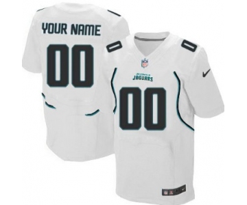 Men's Nike Jacksonville Jaguars Customized White Elite Jersey