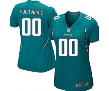Women's Nike Jacksonville Jaguars Customized Green Limited Jersey
