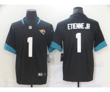 Men's Jacksonville Jaguars #1 Travis Etienne Jr Black 2021 Vapor Untouchable Stitched NFL Nike Limited Jersey