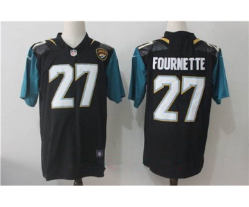 Men's Jacksonville Jaguars #27 Leonard Fournette Black 2017 Vapor Untouchable Stitched NFL Nike Limited Jersey