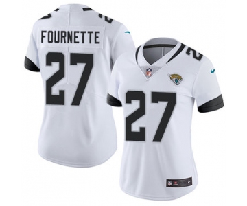 Nike Jacksonville Jaguars #27 Leonard Fournette White Women's Stitched NFL Vapor Untouchable Limited Jersey