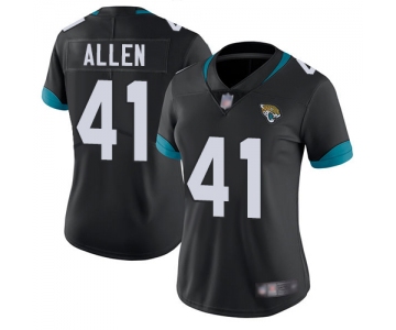 Jaguars #41 Josh Allen Black Team Color Women's Stitched Football Vapor Untouchable Limited Jersey