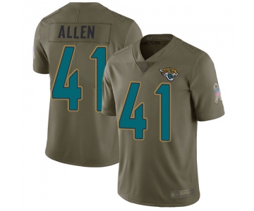 Jaguars #41 Josh Allen Olive Youth Stitched Football Limited 2017 Salute to Service Jersey