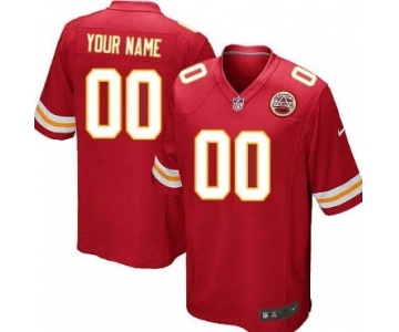 Kids' Nike Kansas City Chiefs Customized Red Limited Jersey