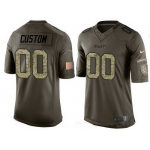 Men's Kansas City Chiefs Custom Olive Camo Salute To Service Veterans Day NFL Nike Limited Jersey