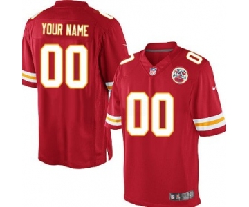 Men's Nike Kansas City Chiefs Customized Red Limited Jersey