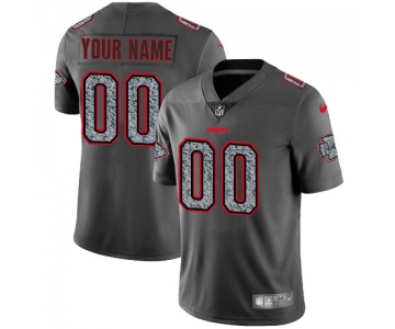 Youth Nike Kansas City Chiefs Customized Gray Static Vapor Untouchable Jersey