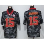 Men's Kansas City Chiefs #15 Patrick Mahomes Camo Red Name 2020 Salute To Service Stitched NFL Nike Limited Jersey