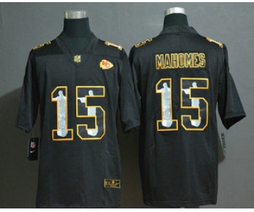 Men's Kansas City Chiefs #15 Patrick Mahomes Jesus Faith Black Vapor Untouchable Stitched NFL Nike Limited Jersey