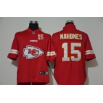 Men's Kansas City Chiefs #15 Patrick Mahomes Red 2020 Big Logo Number Vapor Untouchable Stitched NFL Nike Fashion Limited Jersey