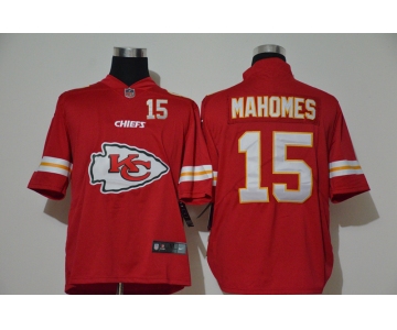 Men's Kansas City Chiefs #15 Patrick Mahomes Red 2020 Big Logo Number Vapor Untouchable Stitched NFL Nike Fashion Limited Jersey