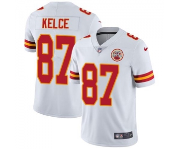 Nike Kansas City Chiefs #87 Travis Kelce White Men's Stitched NFL Vapor Untouchable Limited Jersey