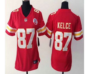 Women's Kansas City Chiefs #87 Travis Kelce Red Team Color NFL Nike Game Jersey