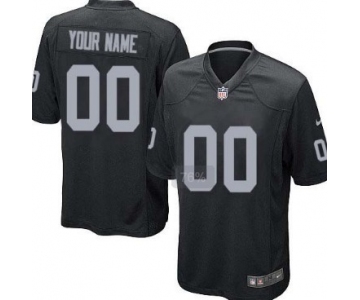 Men's Nike Oakland Raiders Customized Black Limited Jersey