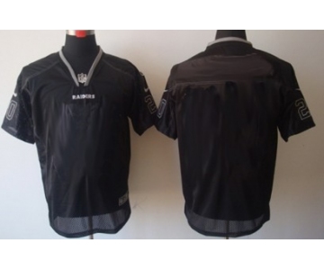 Men's Nike Oakland Raiders Customized Lights Out Black Elite Jersey