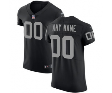 Men's Oakland Raiders Nike Black Vapor Untouchable Custom Elite Jersey