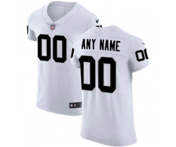 Men's Oakland Raiders Nike White Vapor Untouchable Custom Elite Jersey