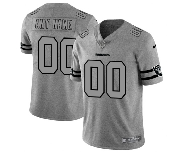 Nike Raiders Customized 2019 Gray Gridiron Gray Vapor Untouchable Limited Jersey