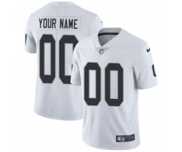 Youth Las Vegas Raiders Customized White Stitched Vapor Untouchable Limited Football Jersey