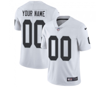 Youth Nike Oakland Raiders Road White Customized Vapor Untouchable Limited NFL Jersey