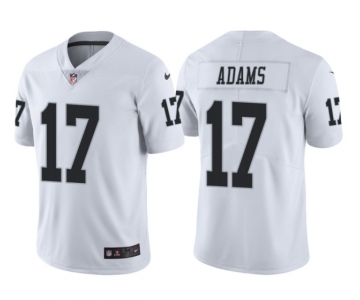 Men's Las Vegas Raiders #17 Davante Adams White Vapor Limited Stitched Jersey