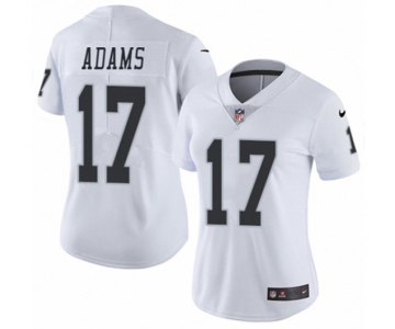 Women's Las Vegas Raiders #17 Davante Adams White Vapor Untouchable Limited Stitched Jersey(Run Small)