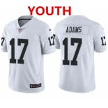 Youth Las Vegas Raiders #17 Davante Adams White Vapor Limited Stitched Jersey
