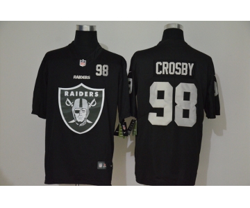 Men's Las Vegas Raiders #98 Maxx Crosby Black 2020 Big Logo Number Vapor Untouchable Stitched NFL Nike Fashion Limited Jersey