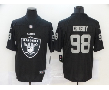 Men's Las Vegas Raiders #98 Maxx Crosby Black 2020 Big Logo Vapor Untouchable Stitched NFL Nike Fashion Limited Jersey