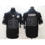 Men's Las Vegas Raiders #98 Maxx Crosby Black Shadow 2021 Vapor Untouchable Stitched Nike Limited Jersey