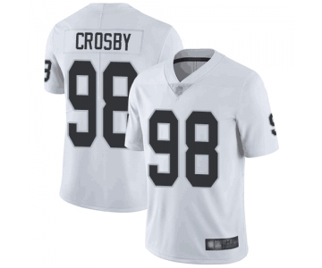 Men's Oakland Raiders #98 Maxx Crosby White Vapor Untouchable Limited Stitched