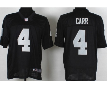 Nike Oakland Raiders #4 Derek Carr Black Elite Jersey