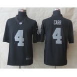 Nike Oakland Raiders #4 Derek Carr Black Limited Jersey